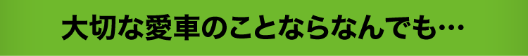 大切な愛車のことならなんでも…